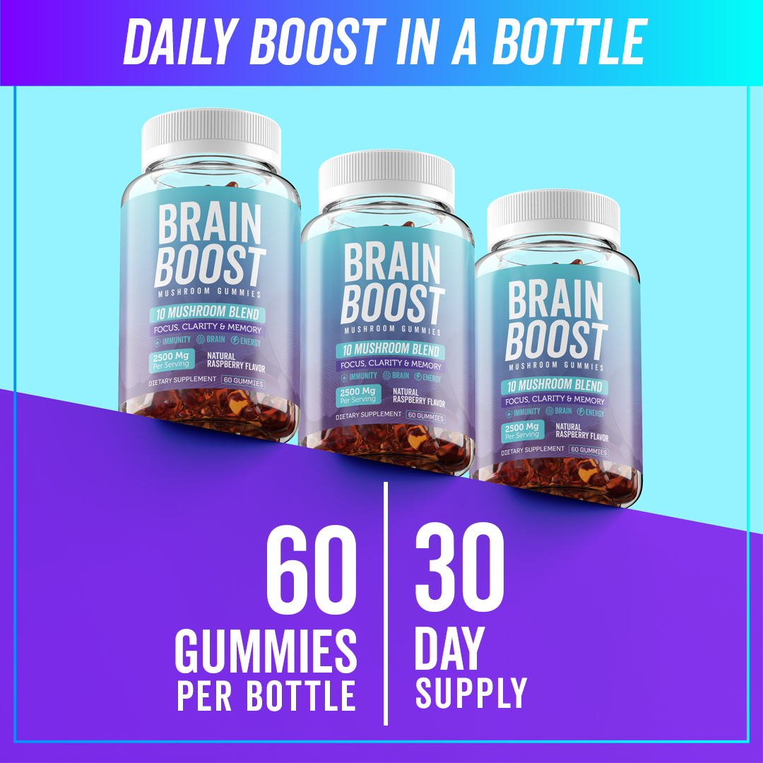 BrainBoost® 10-In-1 Super Mushroom Gummies